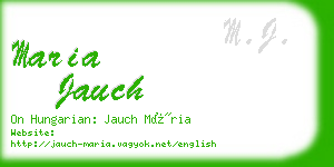 maria jauch business card